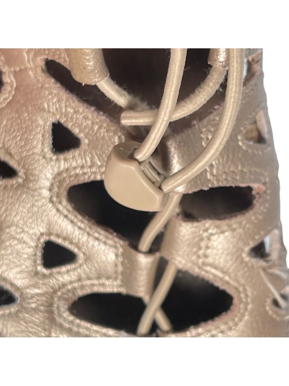 ABEO Gold Metallic Gladiator Sandals Bio System Hook Loop Comfort Women 9.5 - Picture 10 of 16
